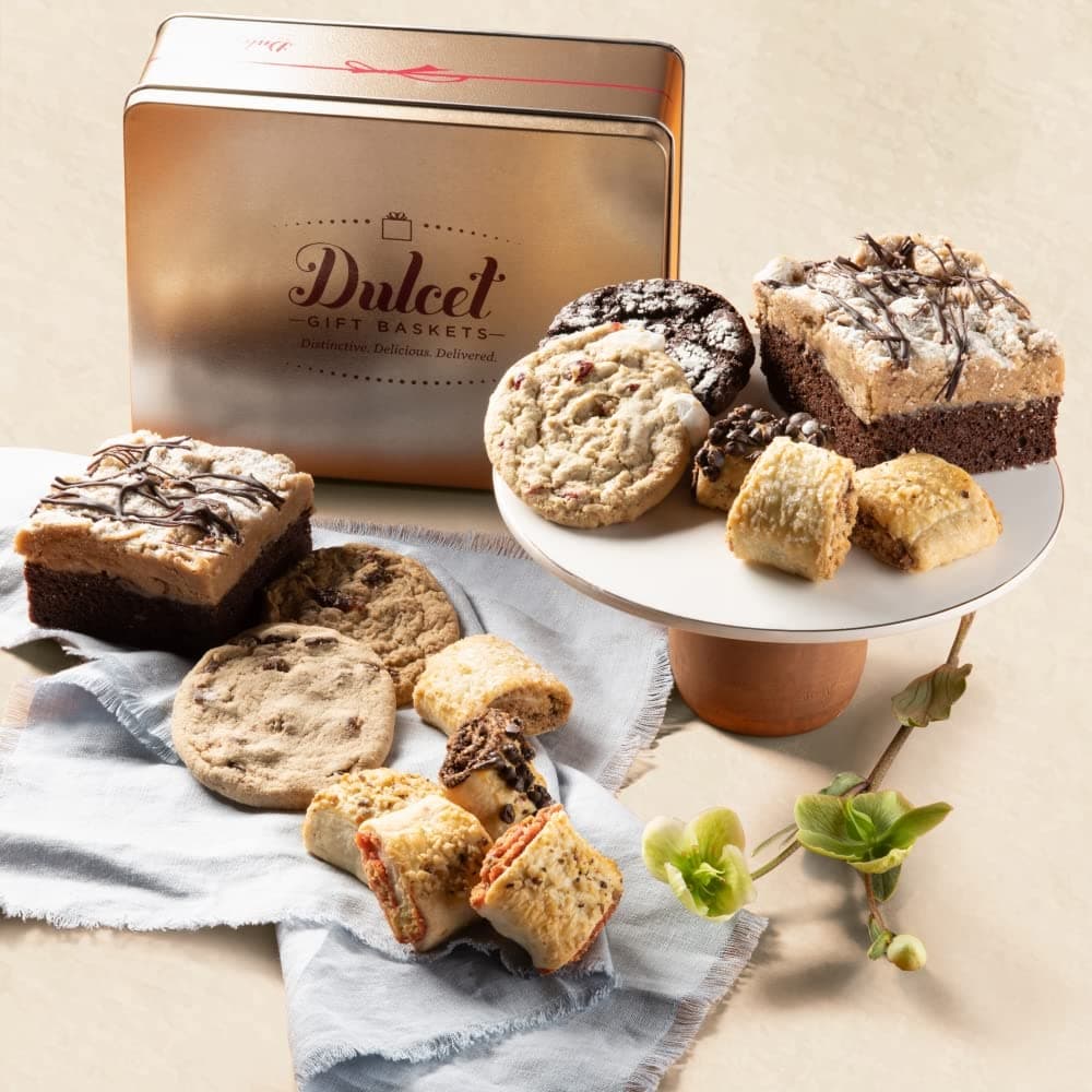 Old Fashioned Bakery Gift Tin - Cakes Food Gifts Box for Anniversary, Wedding, Housewarming - Ideal for All Occasions - Family & Office Gatherings - Men & Women - Baked Goods, Dessert Sweets