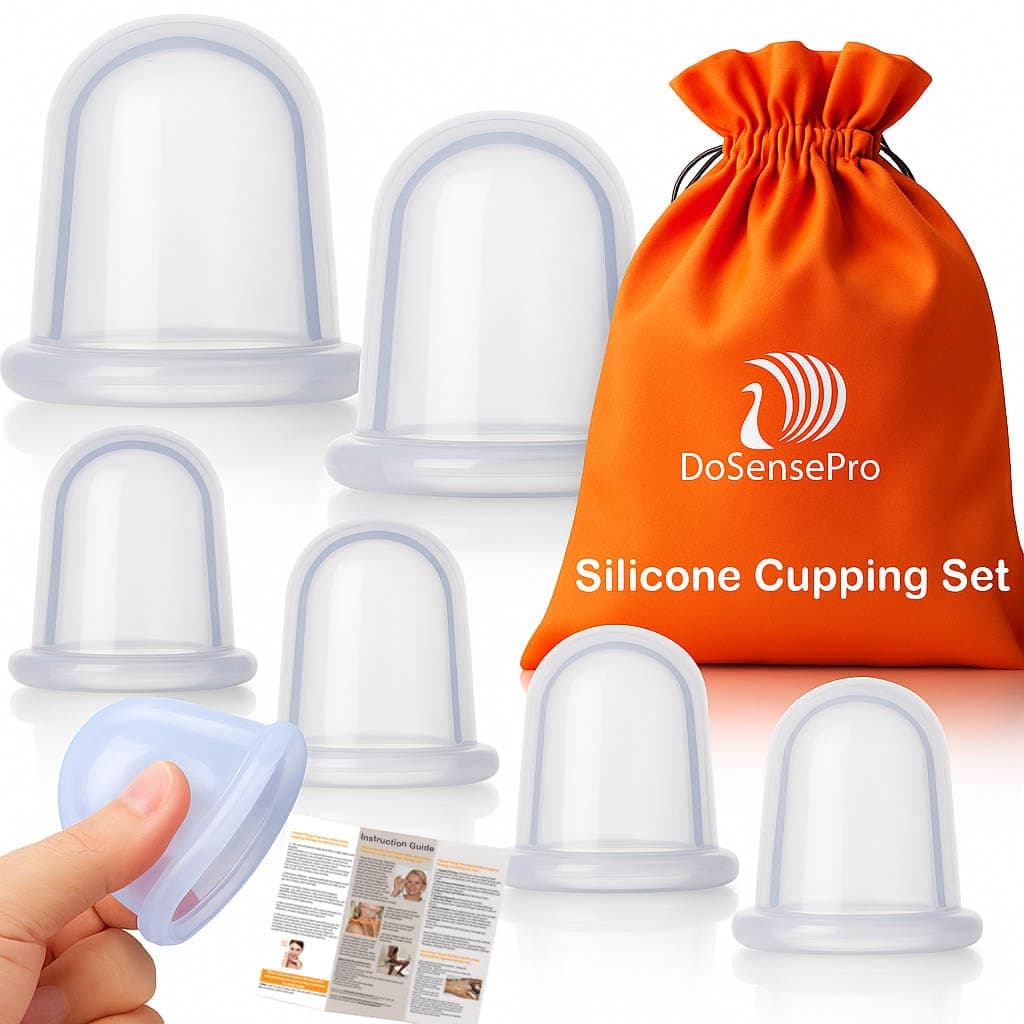 Silicone Cupping Therapy Set - - Silicone Cupping Set Massage Therapy Cups for Arthritis, Pain Relief, Anti Aging, and Anti-Cellulite - Cupping Kit for Massage Therapy Cups