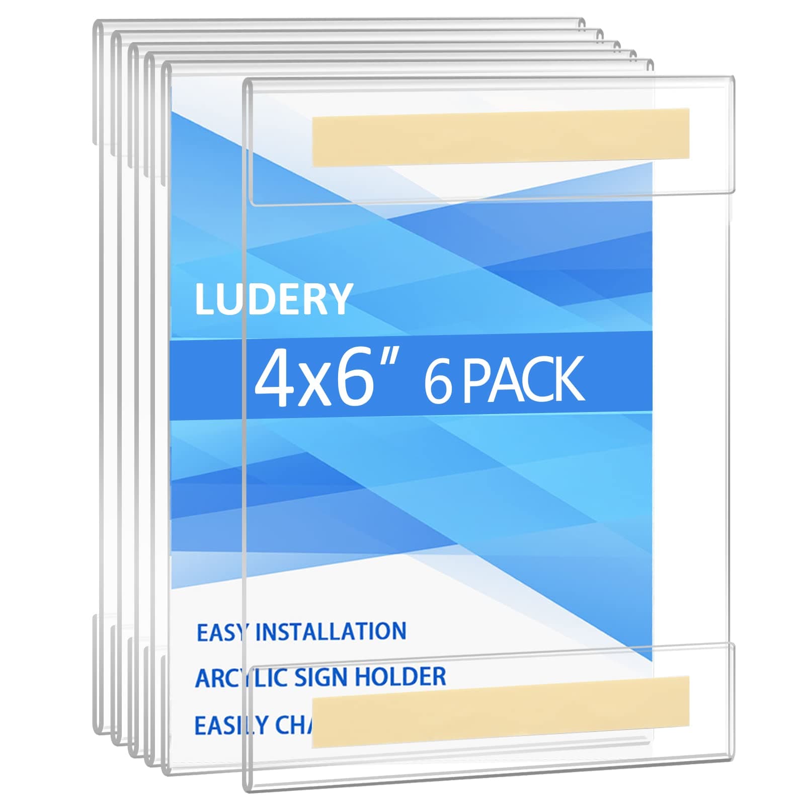 4x6 acrylic sign holder