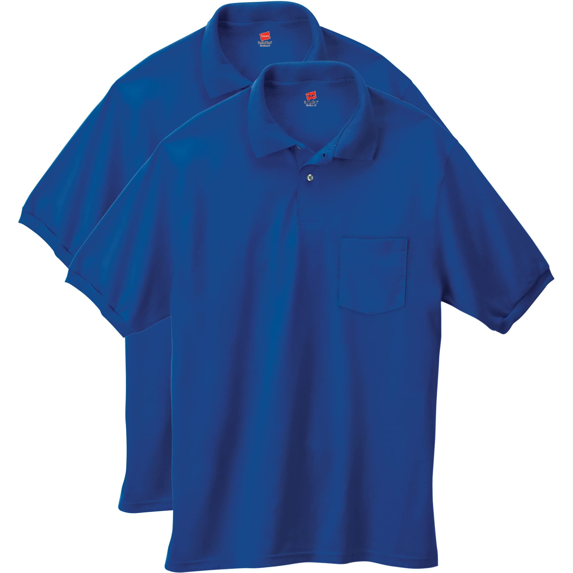 Men's Short Sleeve Jersey Pocket Polo (Pack of 2)