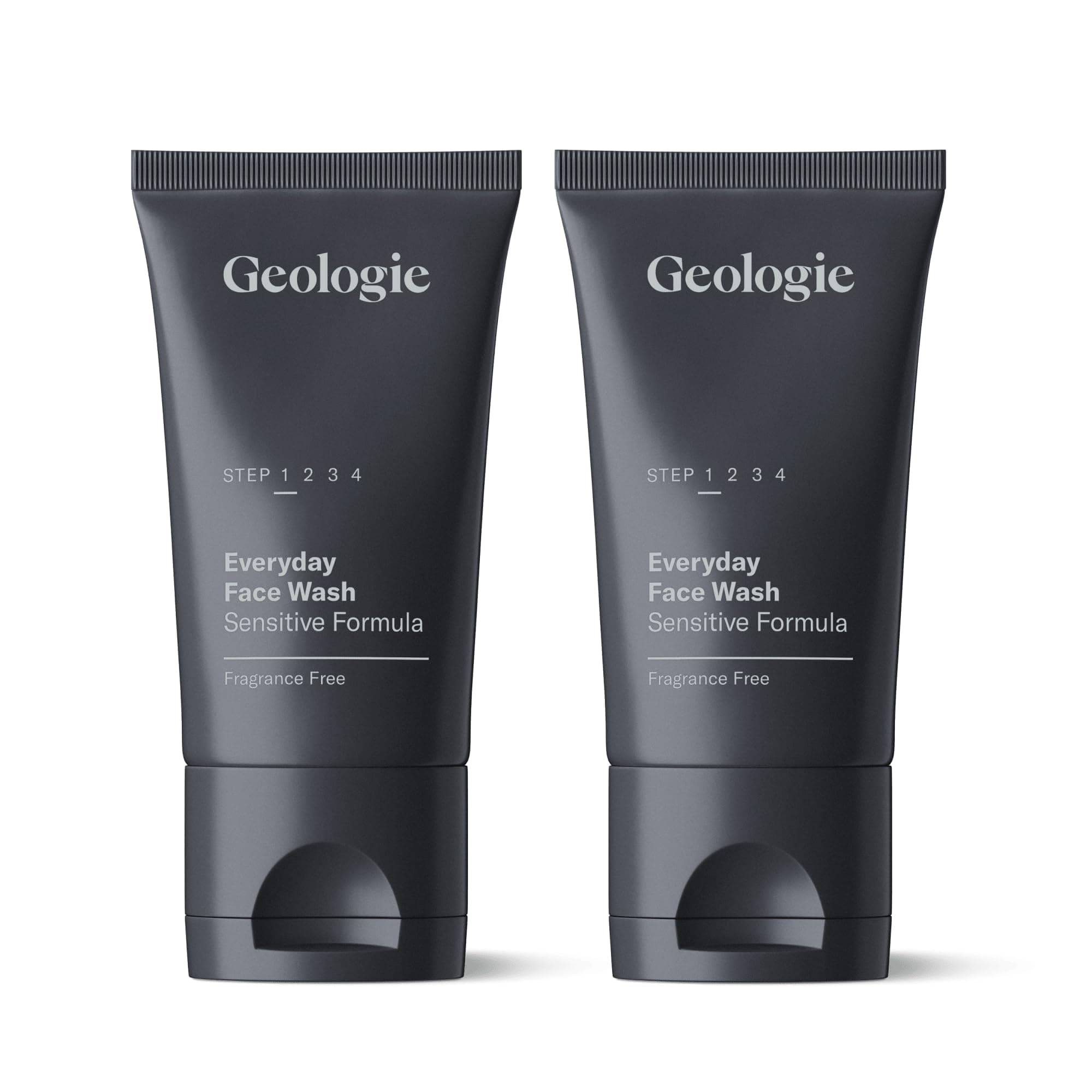 Geologie Daily Face Wash for Sensitive Skin | Fragrance-Free Facial Cleanser for Men & Women | Acne & Oil Control | Non-irritating, Gentle Cleansing & Soothing Face Wash | 2-Pack