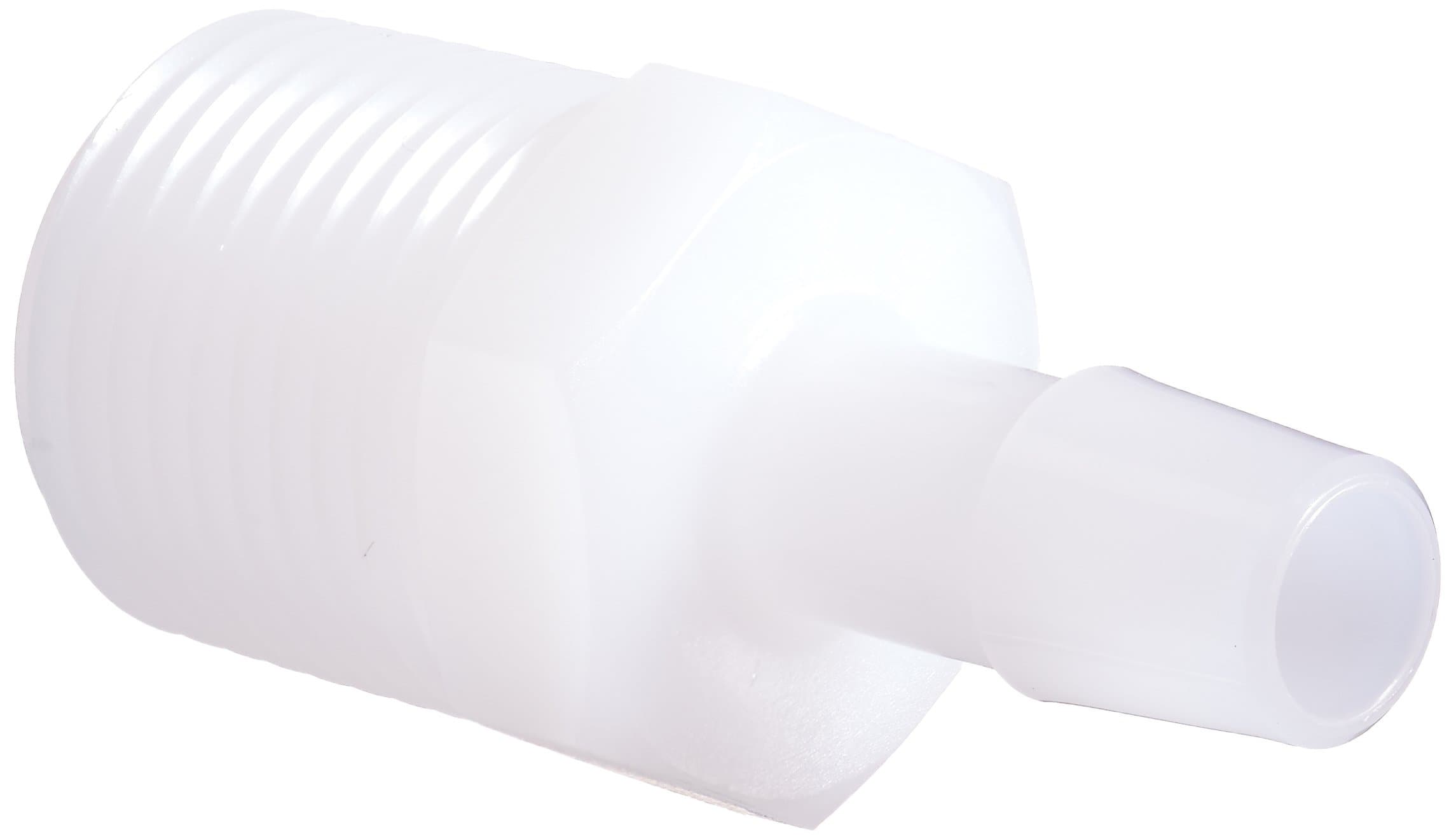 Eldon James A8-6HDPE High Density Polyethylene Adapter Fitting, 1/2-14 NPT to 3/8" Hose Barb (Pack of 10)
