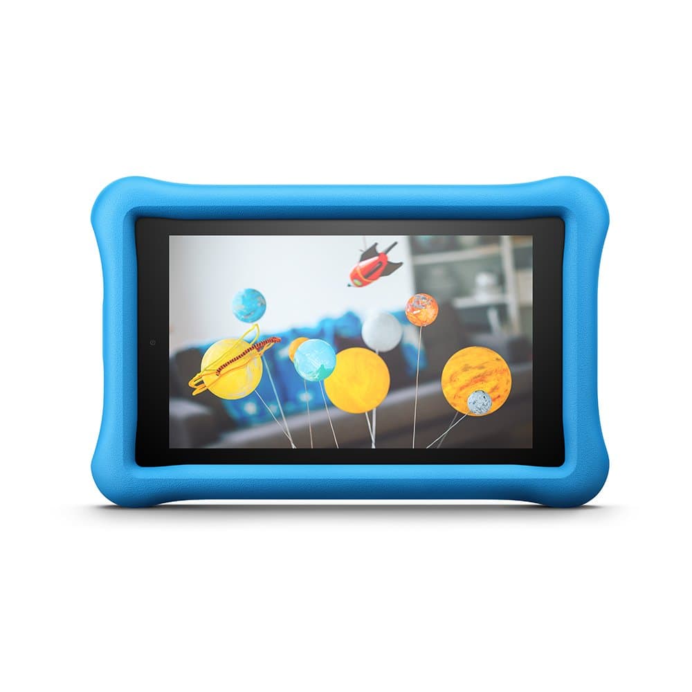 Amazon Fire for Kids Kid-Proof Case for Fire 7 (7” Tablet, 7th Generation - 2017 release), Blue — Not compatible with 9th Generation (2019 Release)
