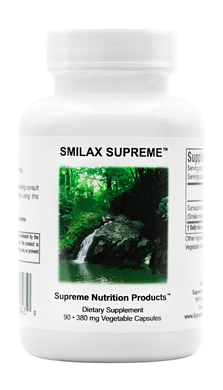 Supreme Nutrition Smilax Supreme, 90 Pure Sarsaparilla Vegetarian Capsules