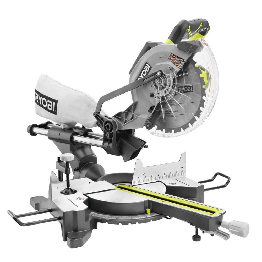 RYOBI TSS102L Sliding Miter Saw with Laser 15-Amp 10 in.