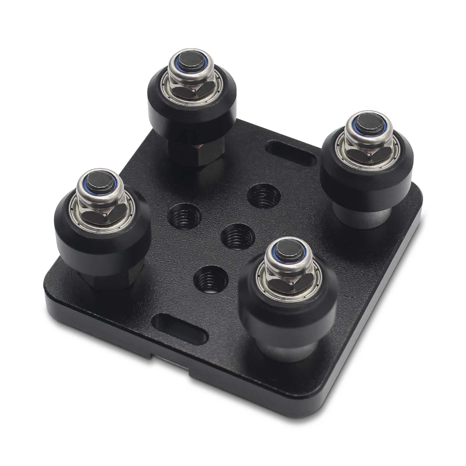 Small Assembled V Slot Gantry Plate,POM Wheels Set with Plate for 2020 Aluminum Extrusion