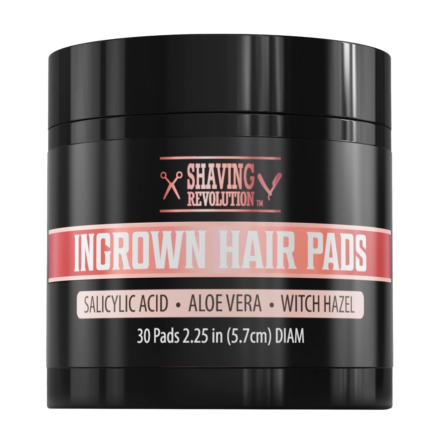 Viking Revolution Ingrown Hair Pads - Ingrown Hair Remover AHA - Ingrown Hair Treatment for Bikini Area Exfoliator - After Shave for Women with Aloe Vera, Witch Hazel and Salicylic Acid (30 Pads)