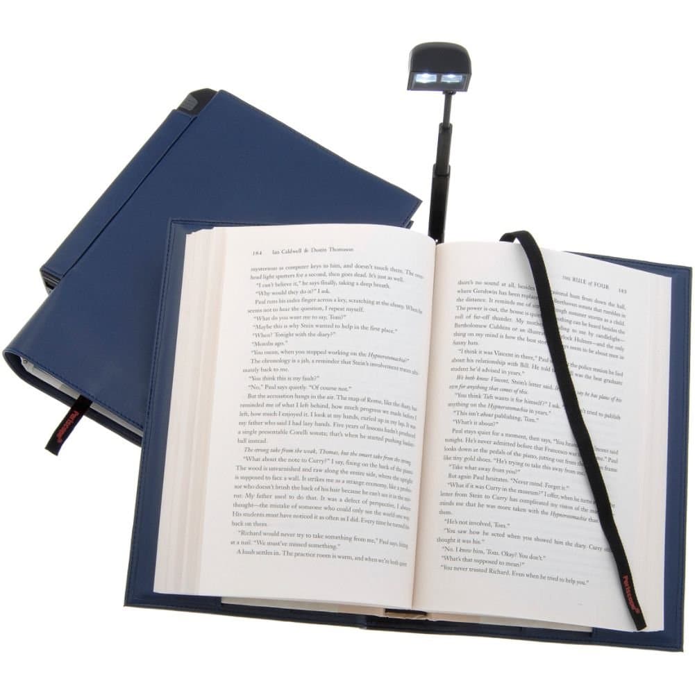 Periscope Hardcover Booklight in a Bookcover (Blue)