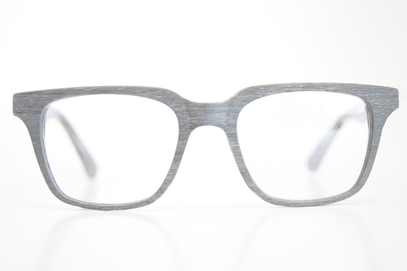 Faux Gray Wood Optical Quality Reading Glasses +1.25 Wooden Eyeglasses