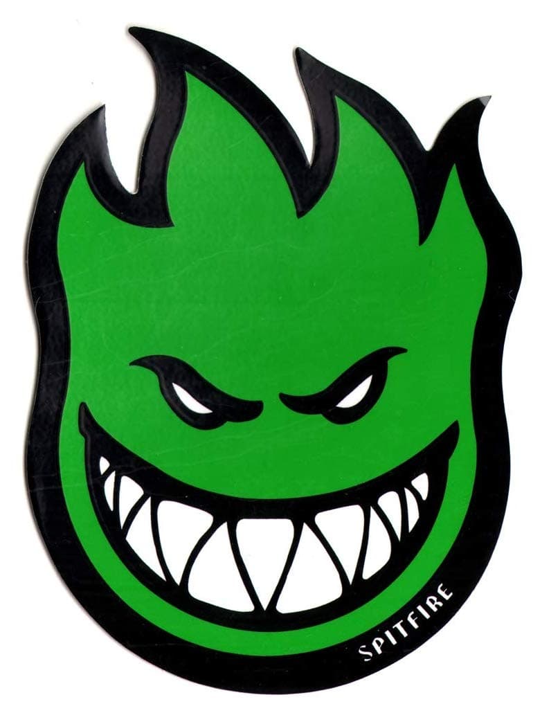 Spitfire Wheels Green Fireball Skateboard Sticker - Sticker Graphic - Auto, Wall, Laptop, Cell, Truck Sticker for Windows, Cars, Trucks