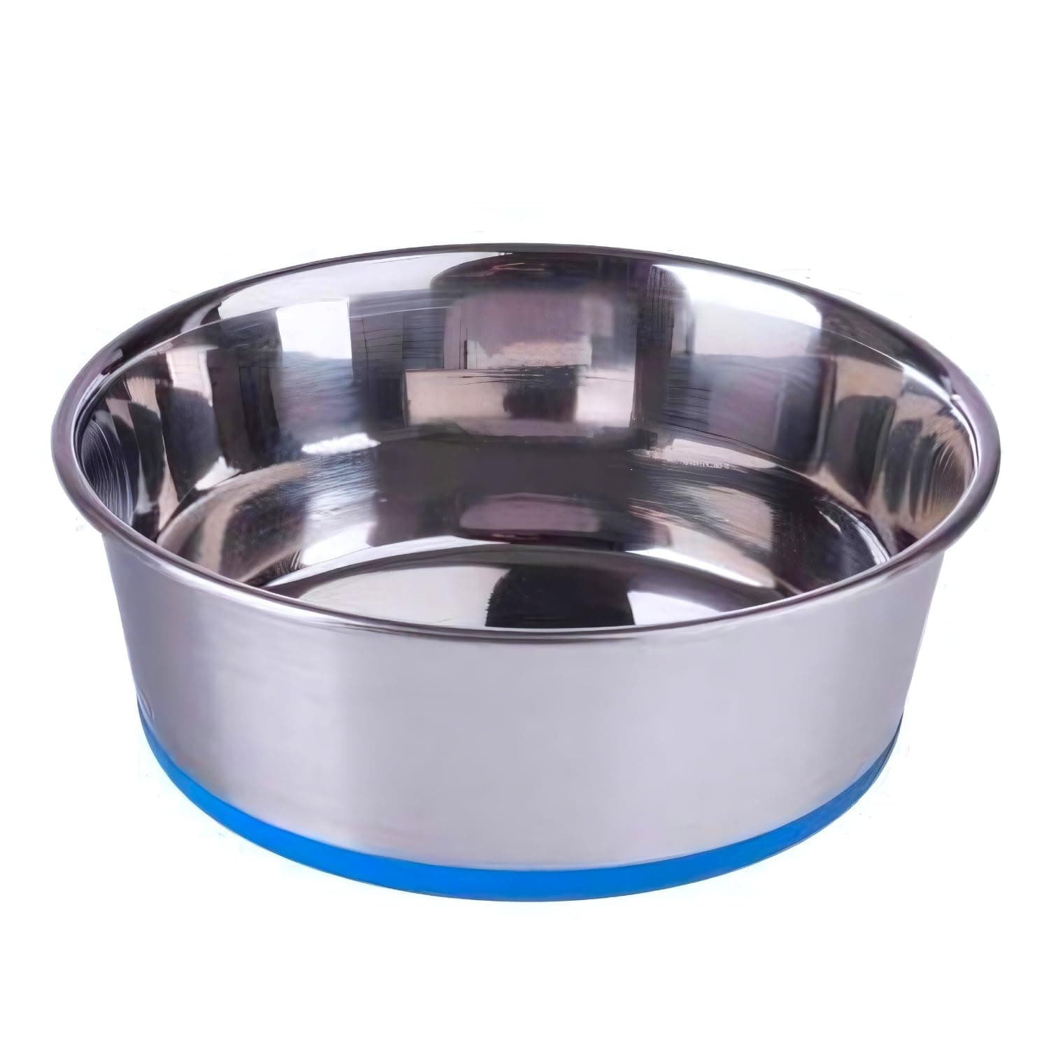Pets Empire Heavy Dog Bowl | Dog Bowl Big, Large Size | Rubber Base Stainless Steel | Dog Food Bowl | Feeding Bowls for Dog, Cats and Pet (1600ml)