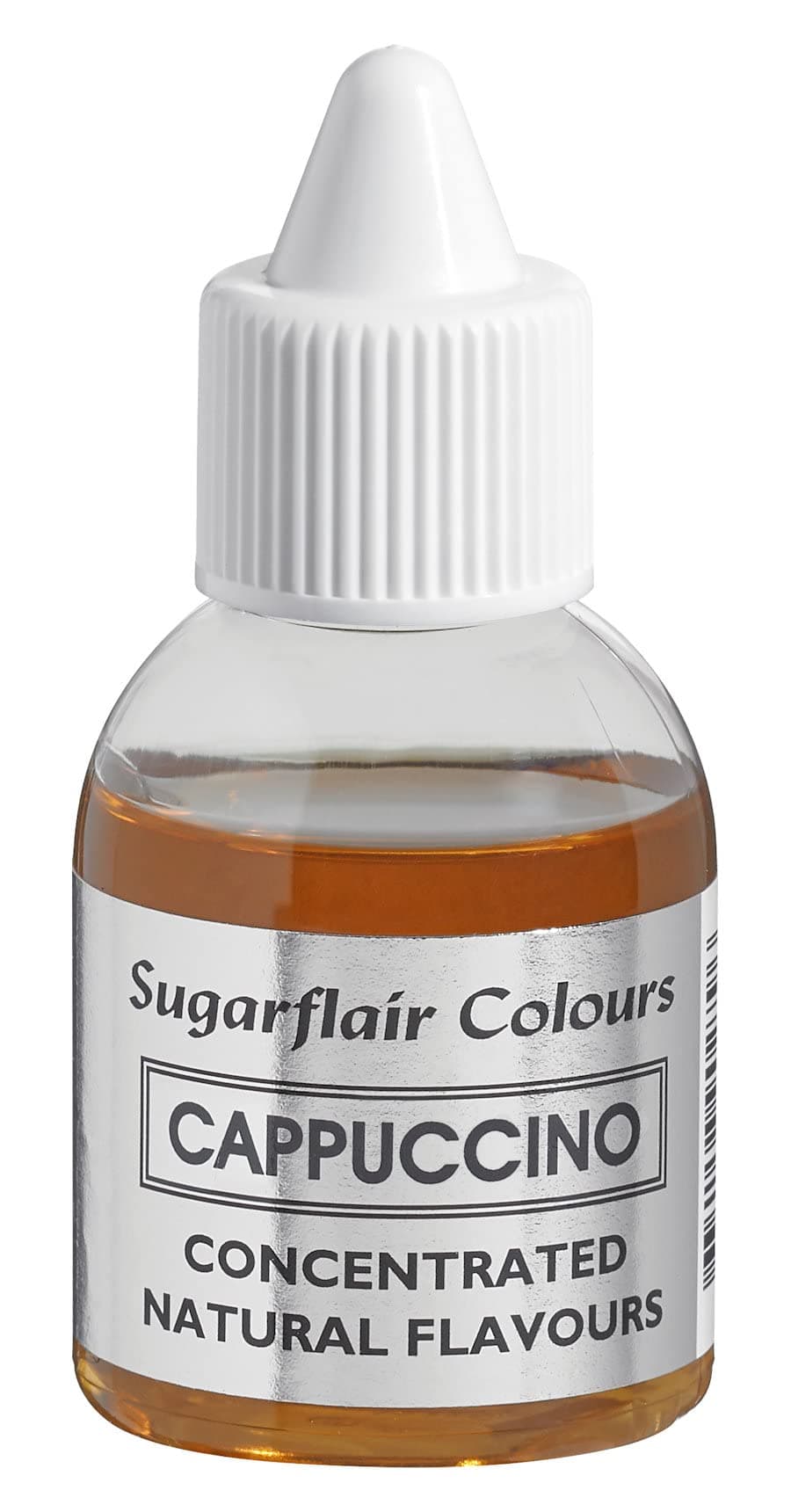 Sugarflair Cappuccino Natural Flavouring - Concentrated Natural Food Flavouring for use in Cakes, Cupcakes, Frostings, Drinks, Ice Creams - 30ml