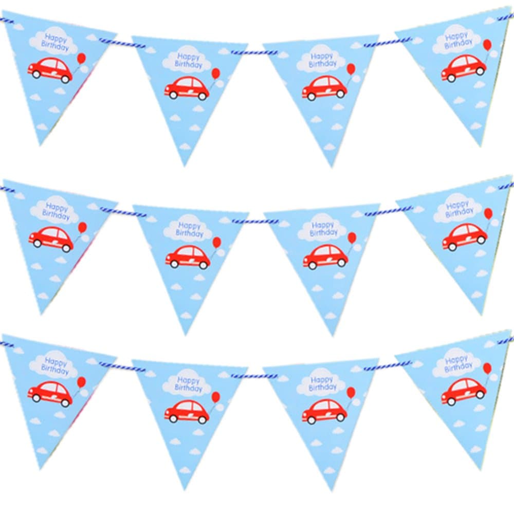 Joewyle Party Supplies Decorations Banner Happy Birthday, 115 inches