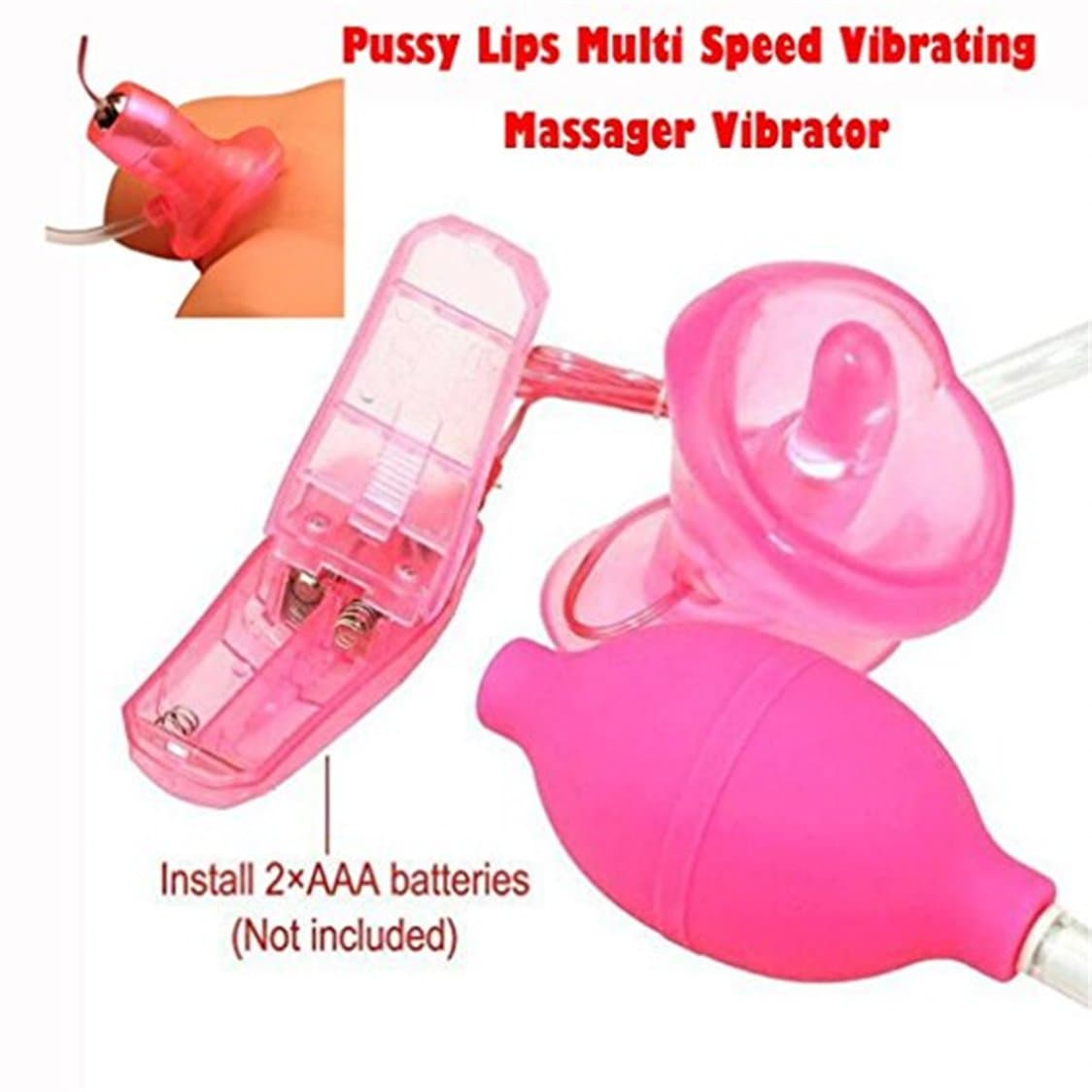 Multi Speed Vibrating Suction Pump n' Play for Women (Pink)