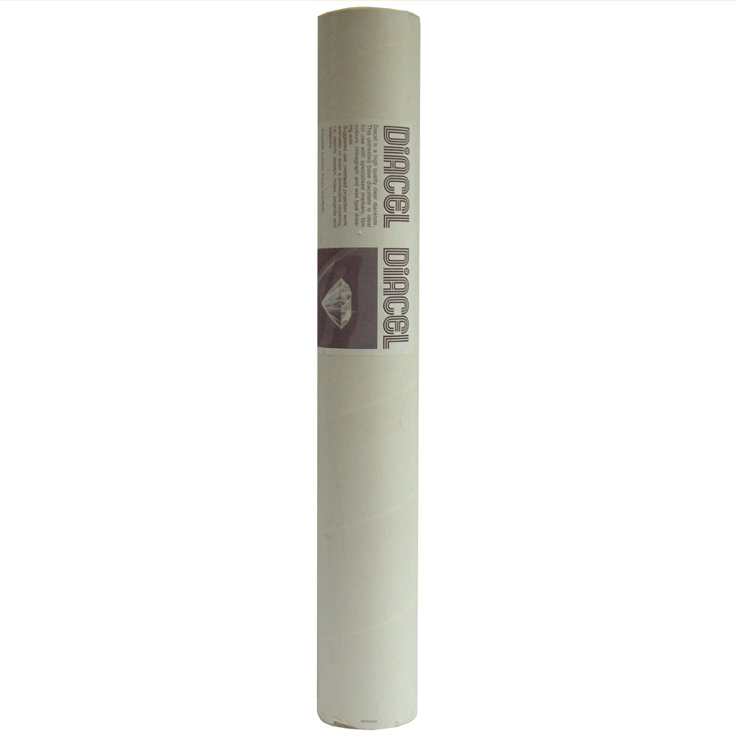 Film Acetate Roll, Clear, 610mm x 10m, 75 Microns, For Use With Specialised Markers, Film Colours And Chinagraph, Crystal Clear Film
