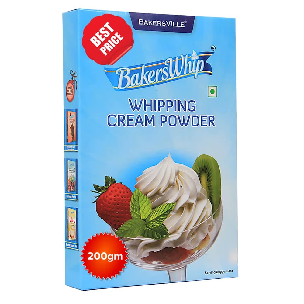 Whipping Cream Powder (Vanilla), 200g | Gluten Free Whipping Cream Powder, 200g