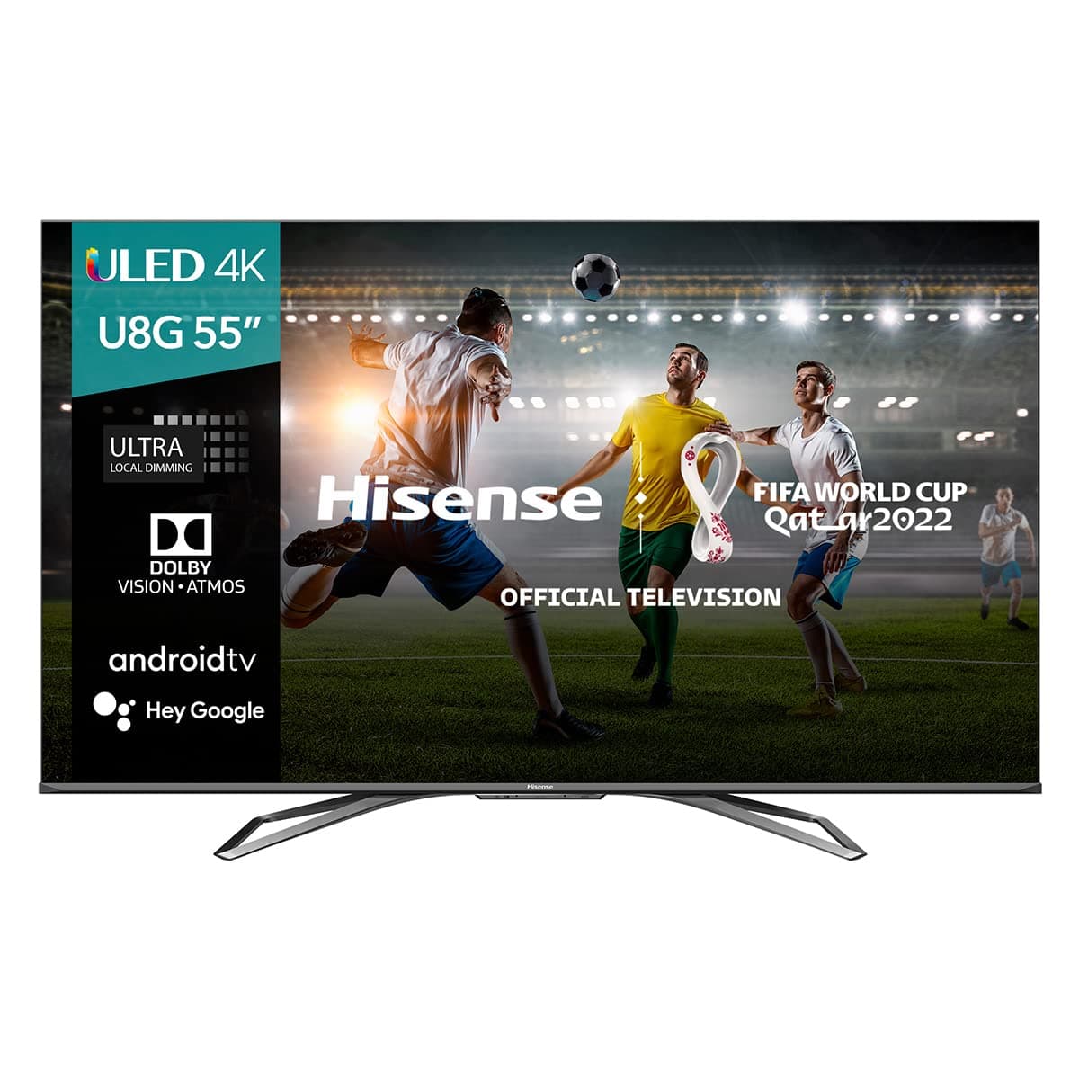 Hisense 55 Inch TV 4K Smart TV ULED Premium Built in Bluetooth & WiFi Alexa Compatibility - 55U8G