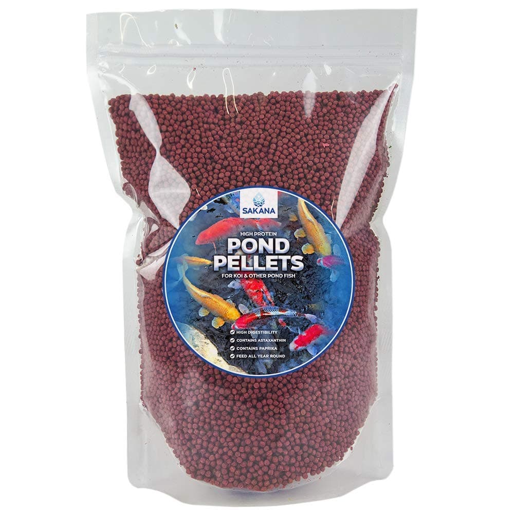 – SAKANA High Protein Fish Pellets | Premium Quality Complete Aquatic Food Mixture| Healthy and Natural Daily Feed for Aquarium & Pond Animals | Easily Digestible & A Great Source of Vitamins (500g)