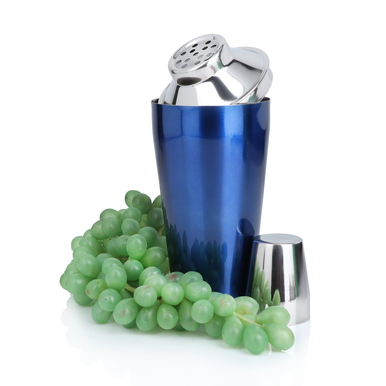 Urban Snackers Stainless Steel Cocktail/mocktail Shaker, Blue