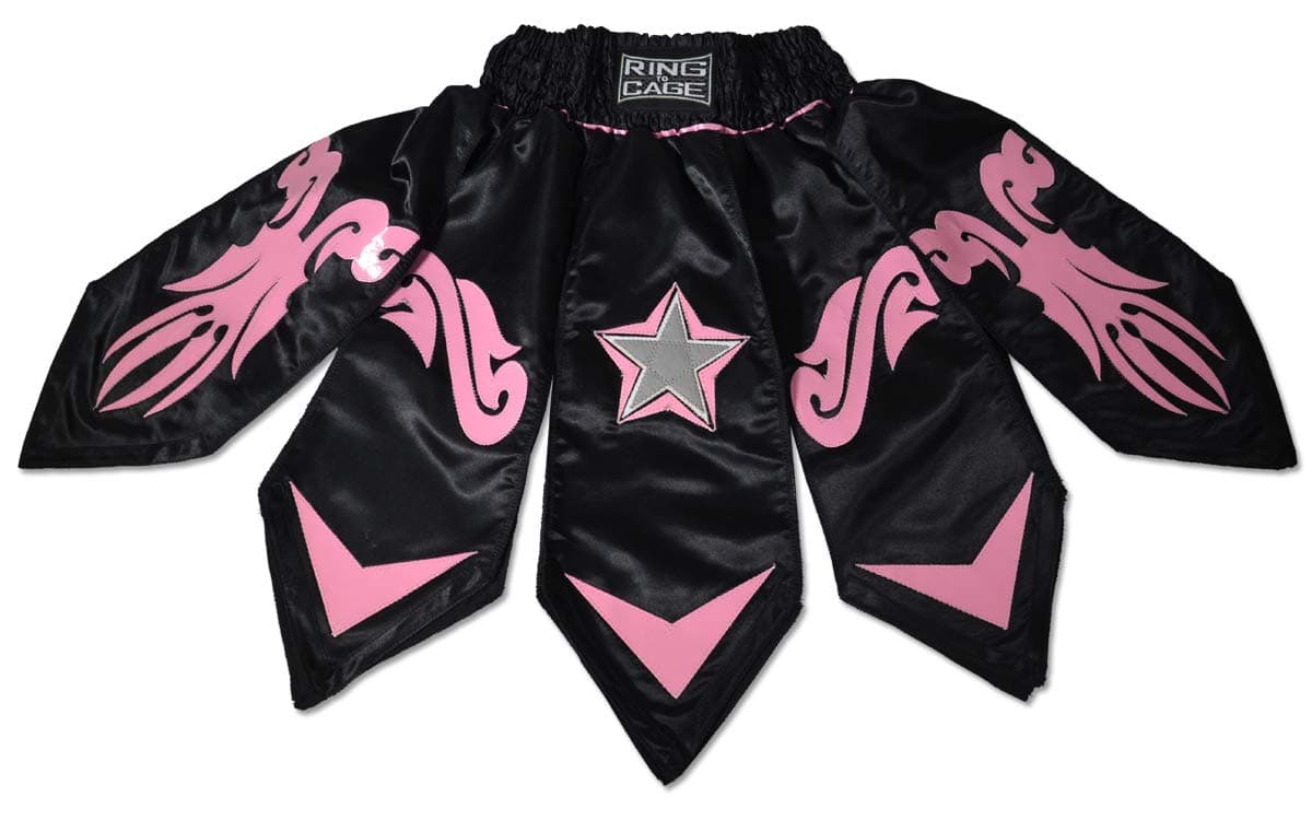 Gladiator Style MMA Boxing Muay Thai Shorts - Pink/Black