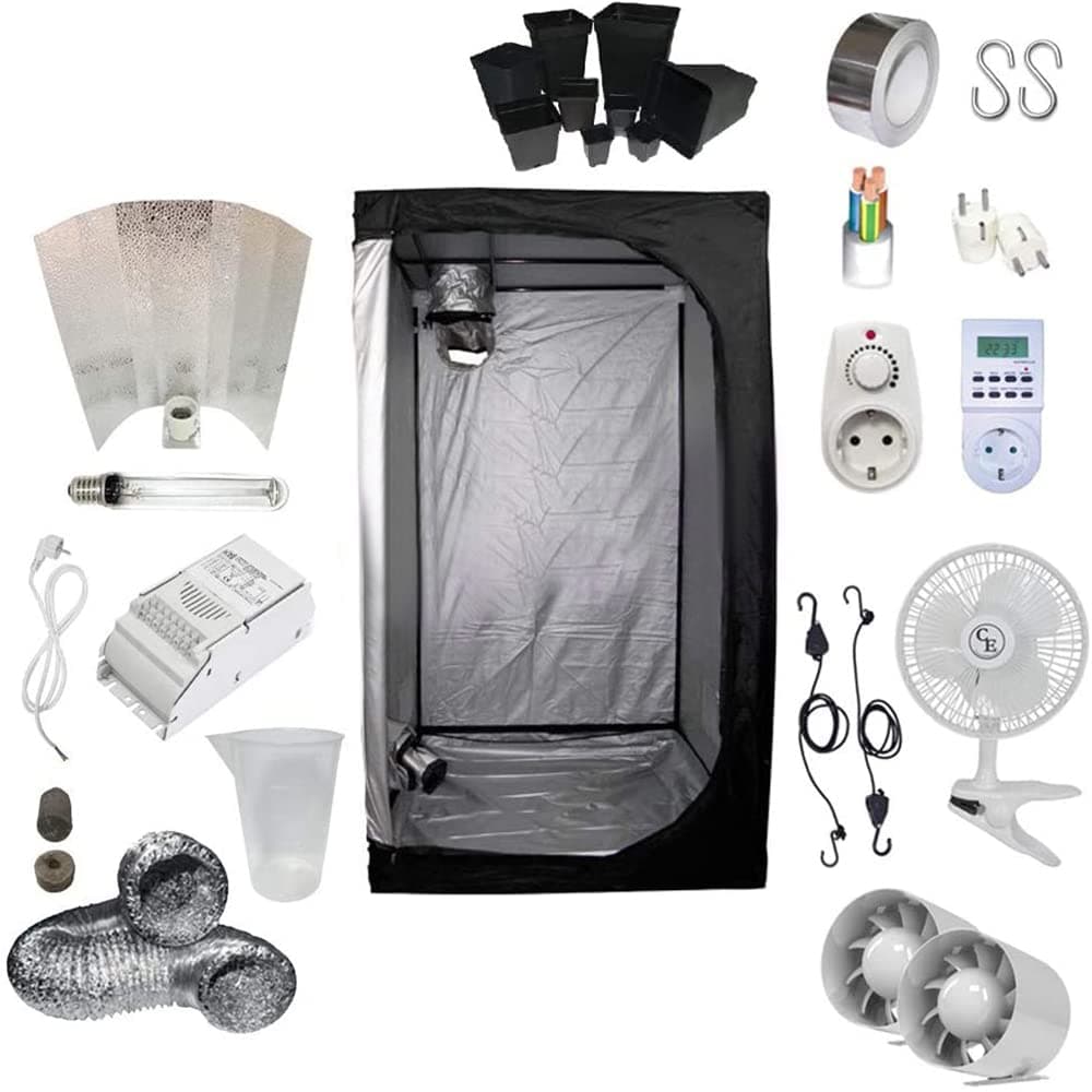 Supacrop Hydroponic Grow Room Kit 400W HPS Stuko - Tent 120x120x200 - Ballast ETI 1