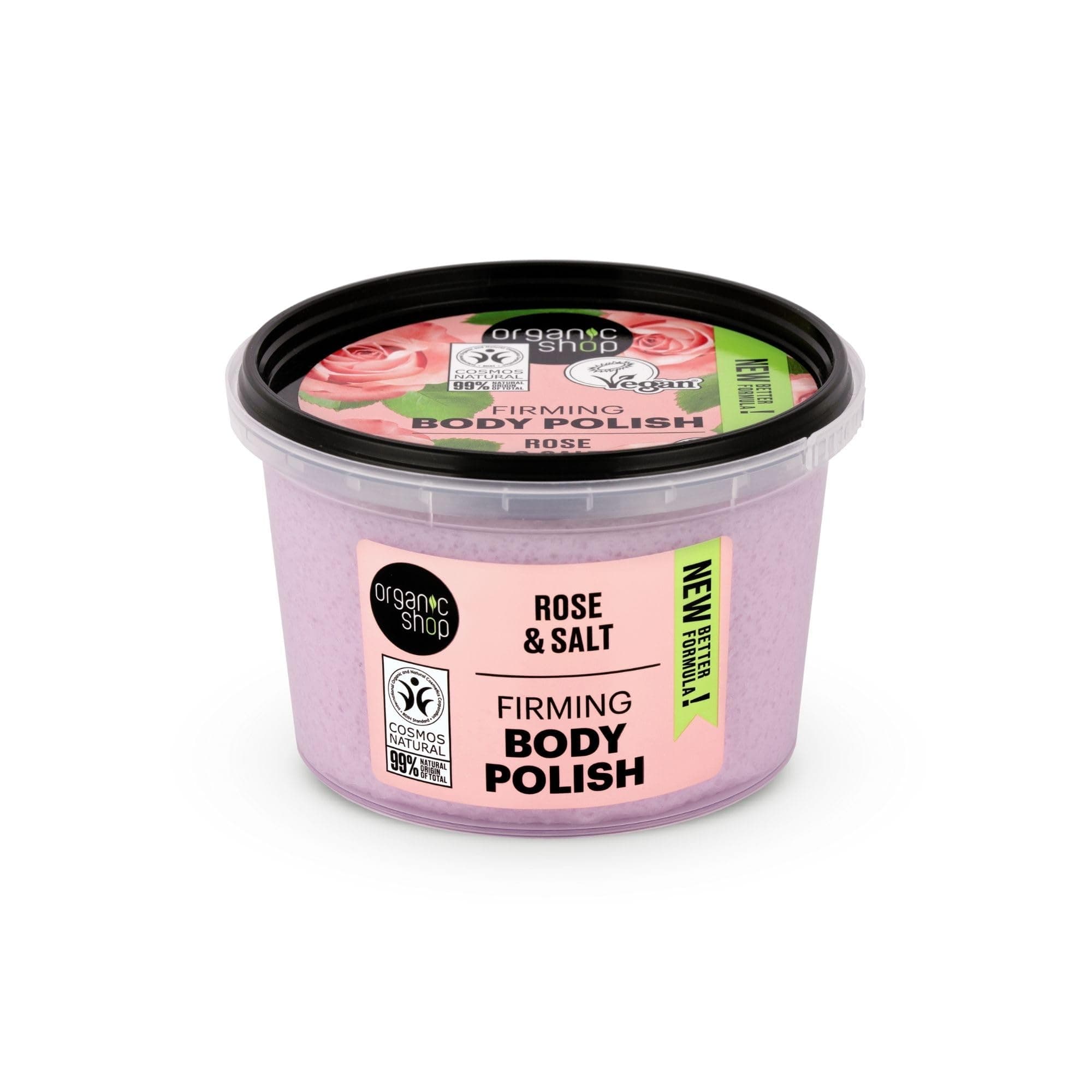 Organic Shop Pearl Rose Body Polish, 250 ml
