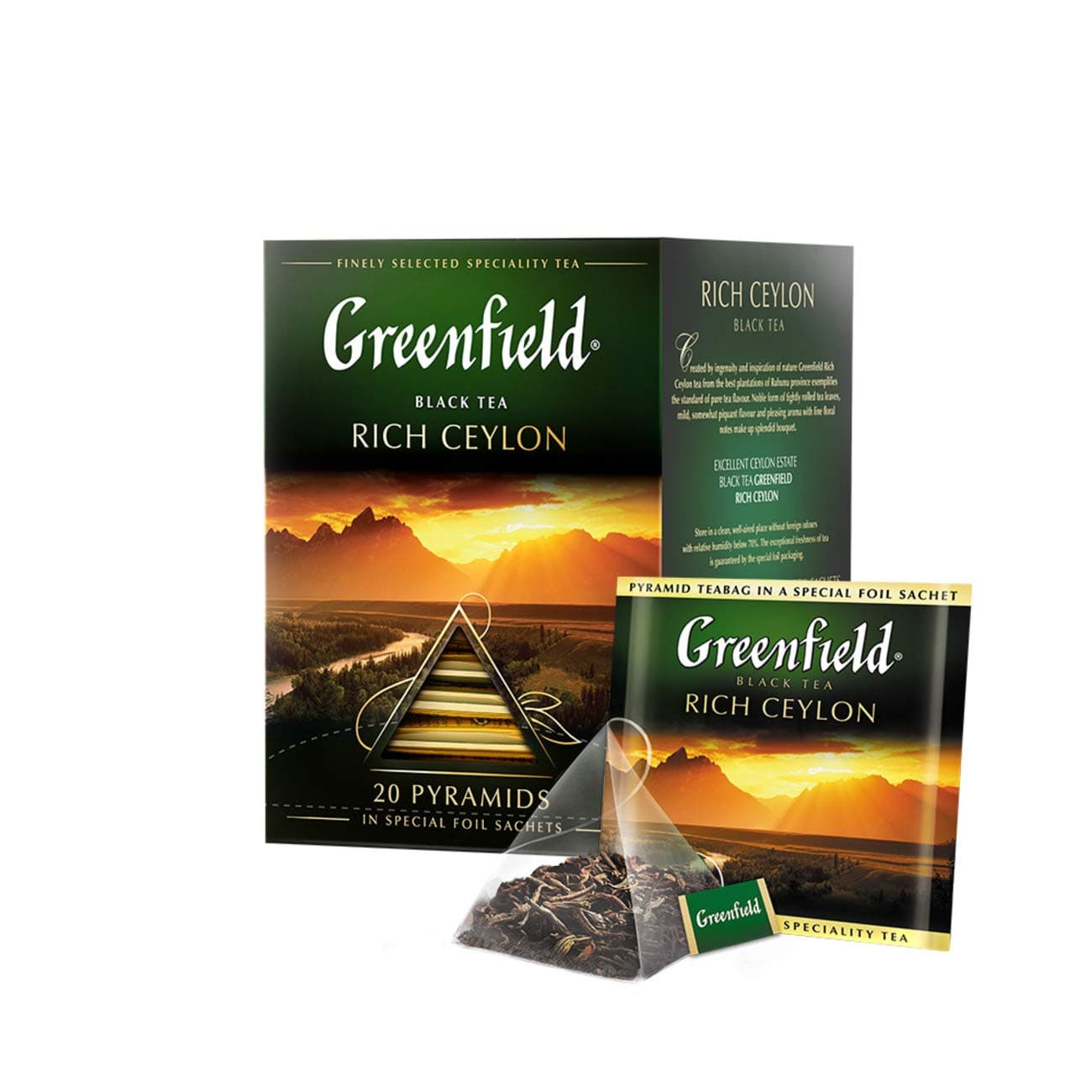 Greenfield Tea, Rich Ceylon, 20 Count