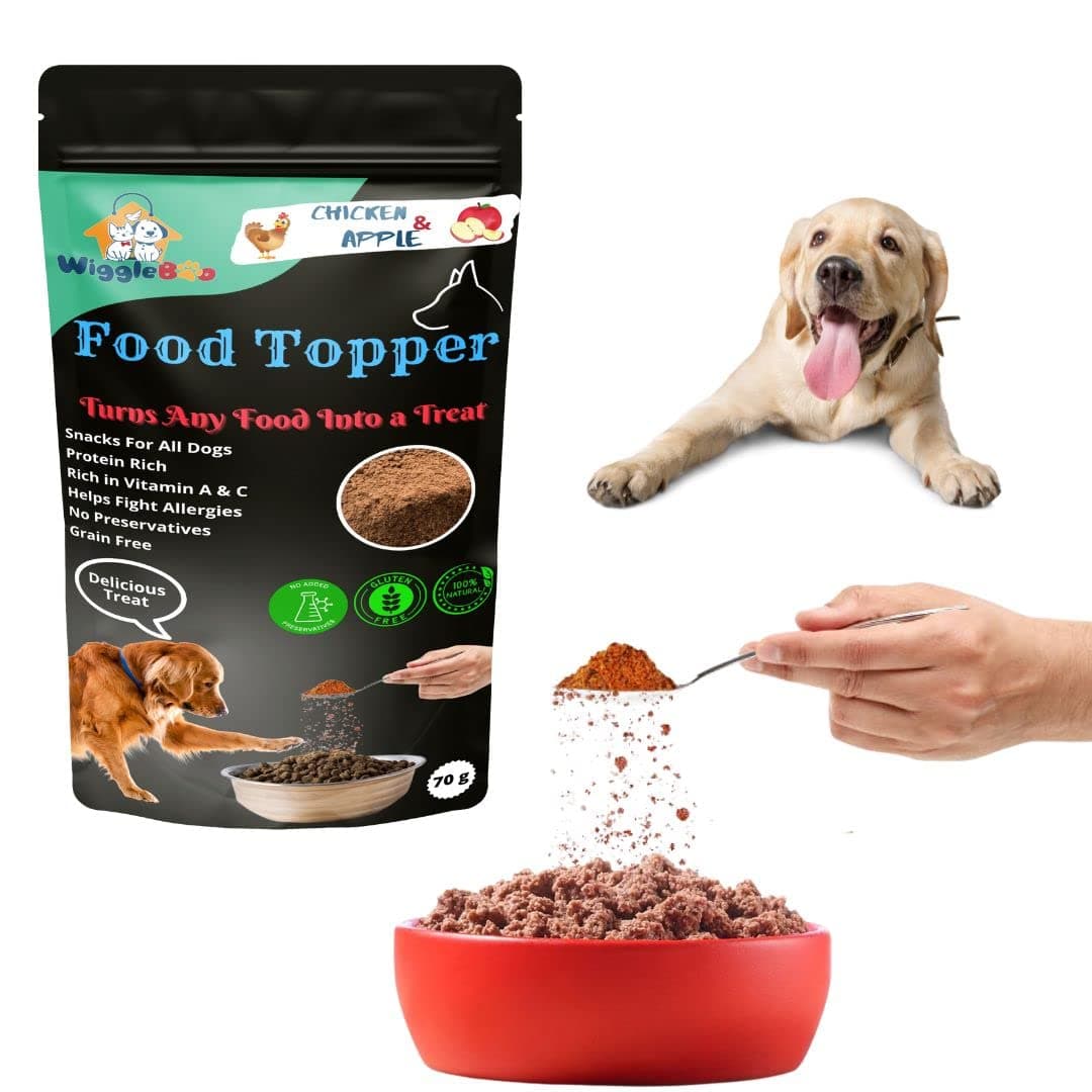 Magical Dog Food Topper || Joy of Best Taste || Chicken & Apple Flavour || Super Energy Food || Grain Free & Protein Rich || 70g (Chicken & Apple)