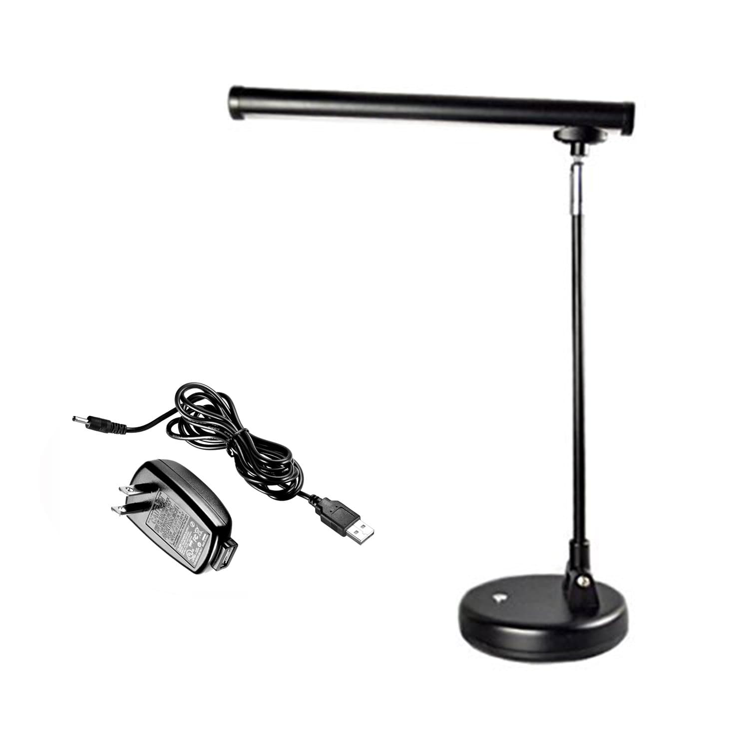 Upright Piano Lamp,Grand Piano Lamp,LED Piano Lights,LED Desk Lamp,Reading Light, Black with Adapter