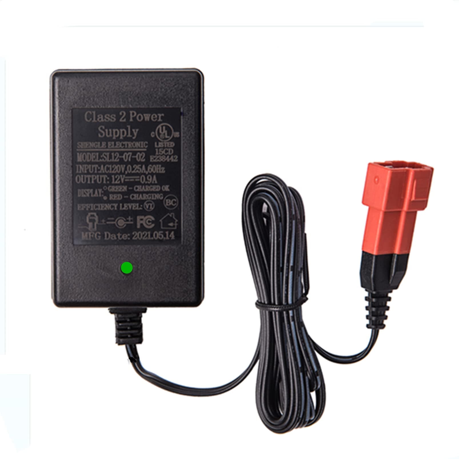 - 12 Volt Battery Charger for Ride On Toys SL12-07-02 12V Kids Ride On Car Charger,12V Electric Car Riding Toy Battery Power Adapter Square Plug