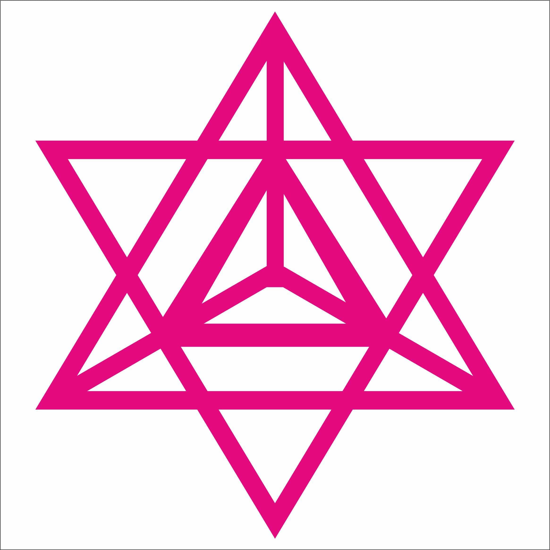JINTORA Sticker - Decal - JDM - Die Cut - merkabah - 108x99 mm - JDM - Die Cut - Car - Truck - Bus - Window - Laptop - Coach - Rear Window - Pink