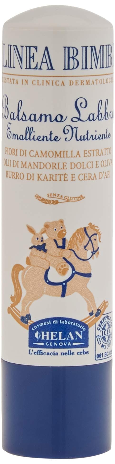 – Linea Bimbi Bio - Vanilla Flavour Lip Balm & Cocoa Butter Moisturiser for Children - Moisturises, Protects, Softens, Prevents Dryness & Cracks - Made in Italy