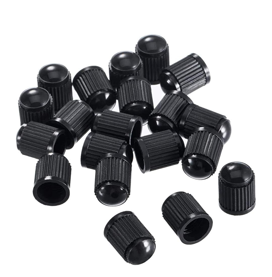 New (100 Pcs Car Wheel Universal Tire Stem Covers for Cars, Bike and Bicycle, Trucks, Motorcycles Heavy-Duty Valve Cap (Black, Pack of 100)