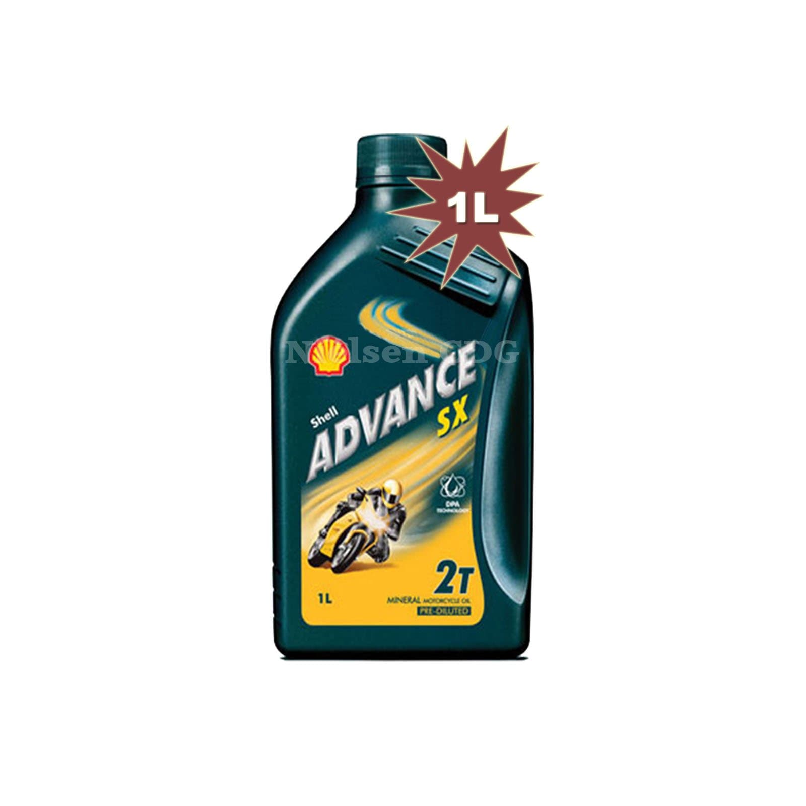 Shell Advance SX2 2T Motorcycle Mineral Engine Oil SHE-074 - 1 Litre