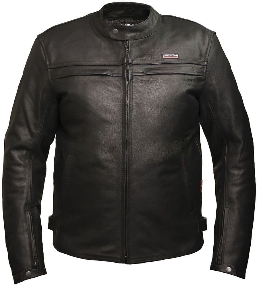 SkintanLeather Motorbike Jacket Mens CE Armoured