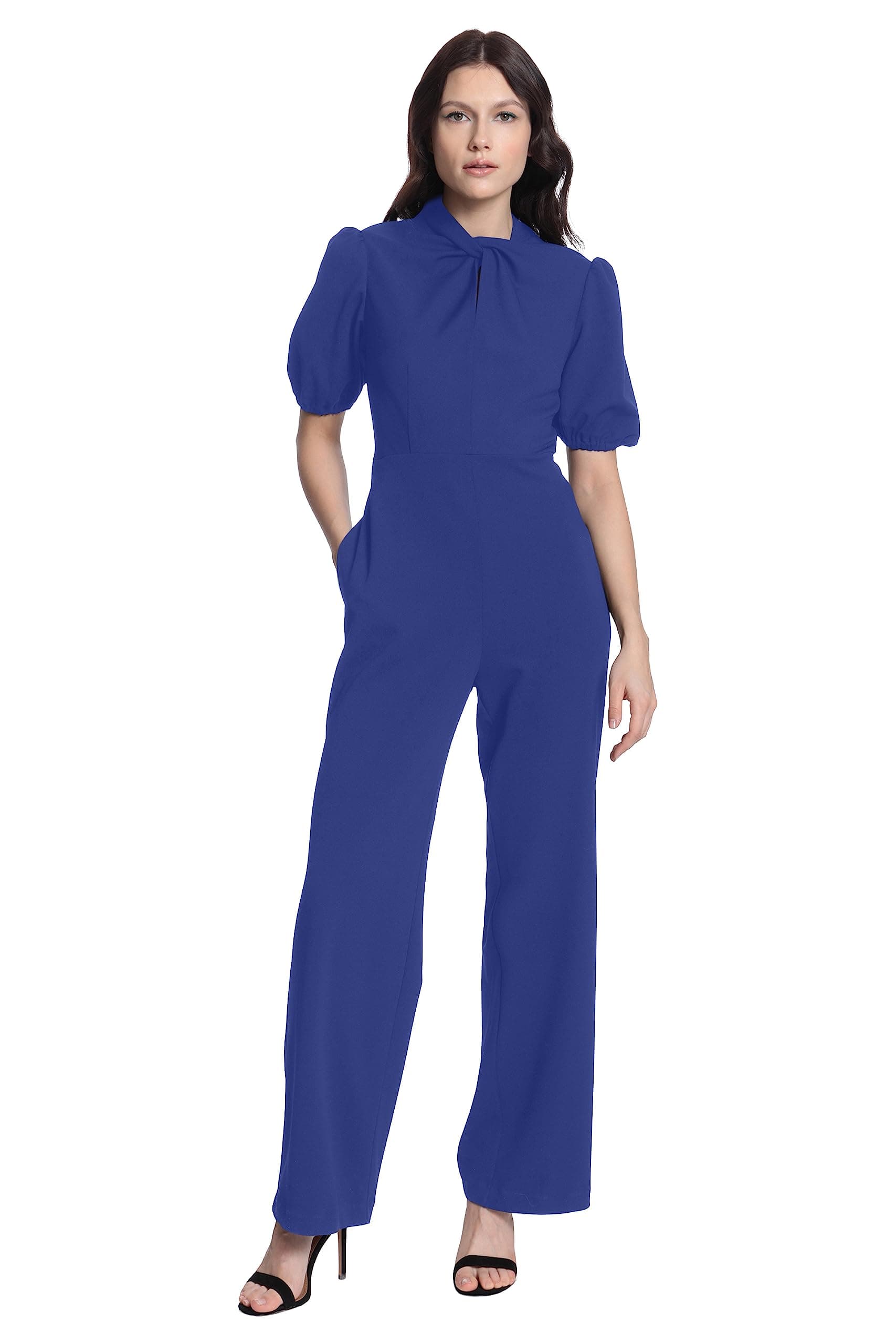 Donna Morganwomens Donna Morgan Women's Dresses Sleek Style Jumpsuit Office Workwear Event Guest of Donna Morgan Women's Dresses Sleek Style Jumpsuit Office Workwear Event Guest of (pack of 1)