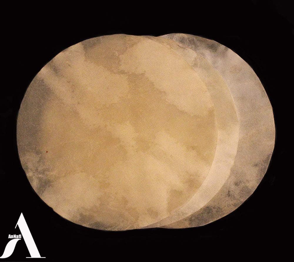 AnNafiGoat Skin Djembe Head | Goatskin for Drum Doumbek| Natural Flat Round Piece GOAT SKIN Head untanned (22 inches)