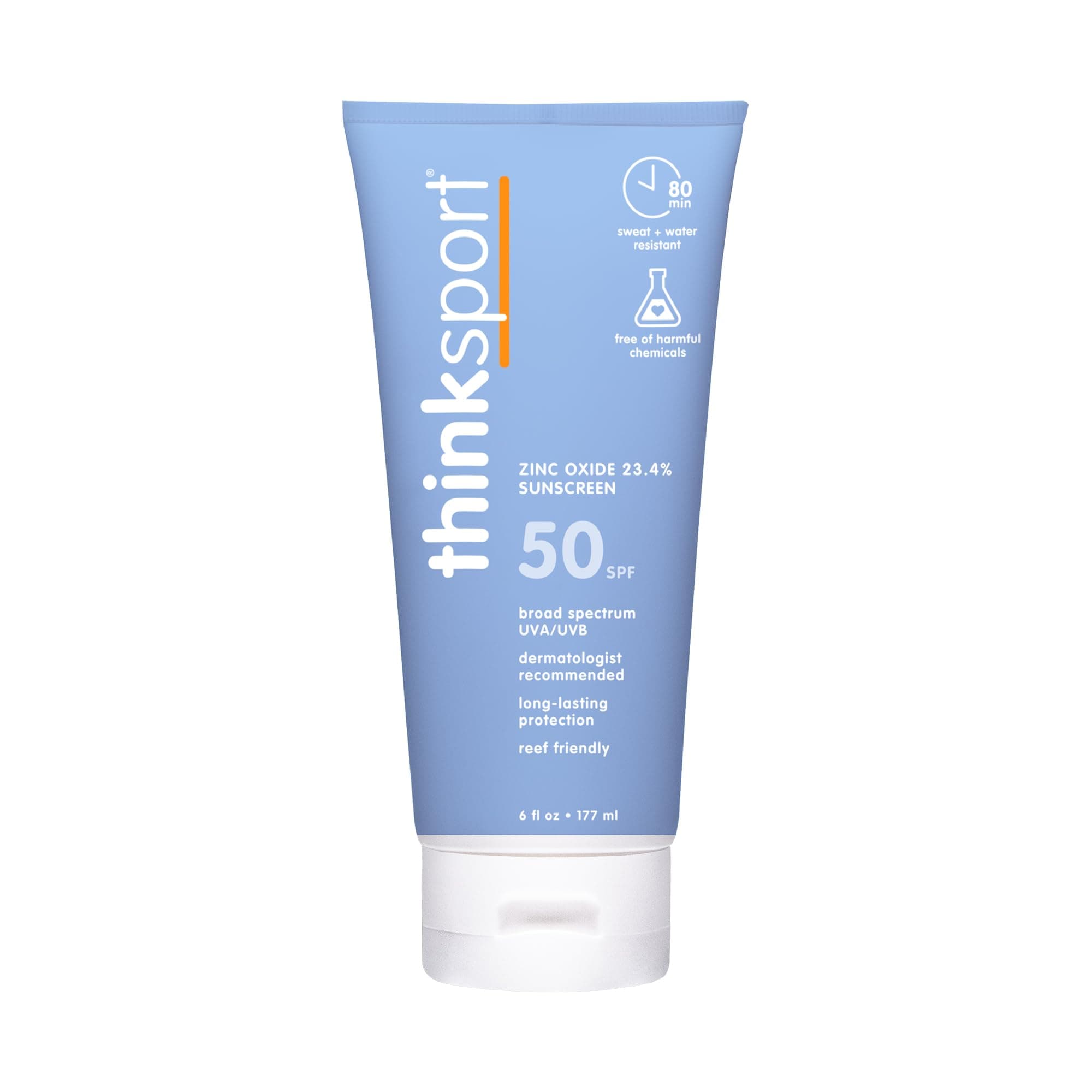 Thinksport Sunscreen SPF 50+, 6 Ounce
