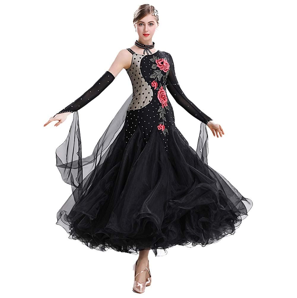 BFBSMZD Modern Dance Practice Dress Female National Standard Ballroom Dance National Standard Performance Practice Clothes