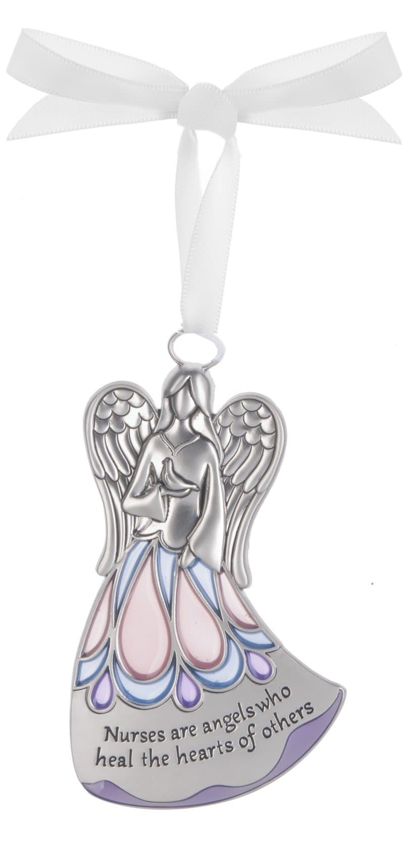 Nurses Are Angels Who Heal Hearts Angel Zinc Ornament