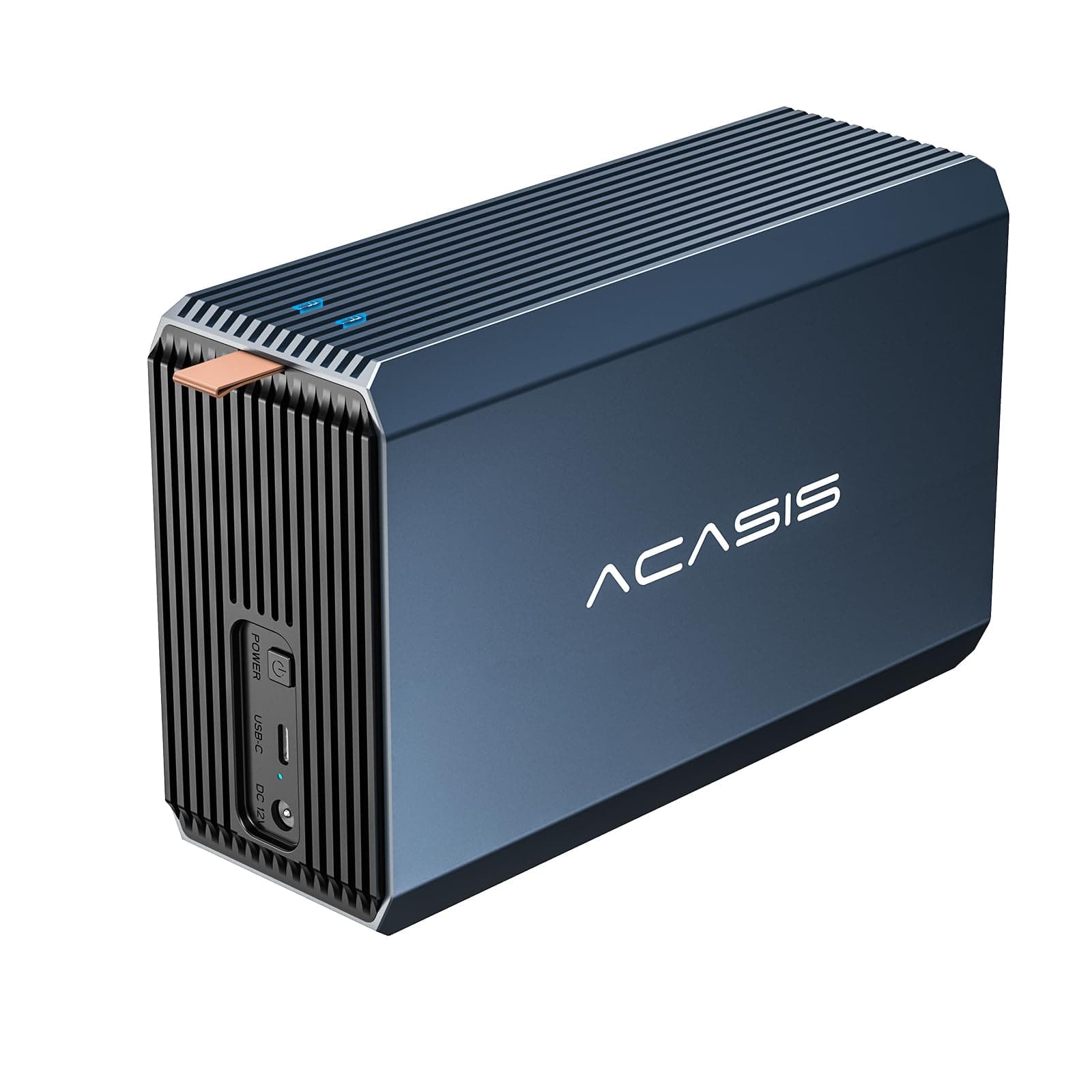 ACASIS External Dual-Drive RAID Enclosure with Cooling Fan for 2.5/3.5" SATA HDD/SSD with USB A/C 3.0, Support RAID 0/1/JBOD/SPAN, Max 6Gbps with UASP, 36TB Capacity Raid Enclosure