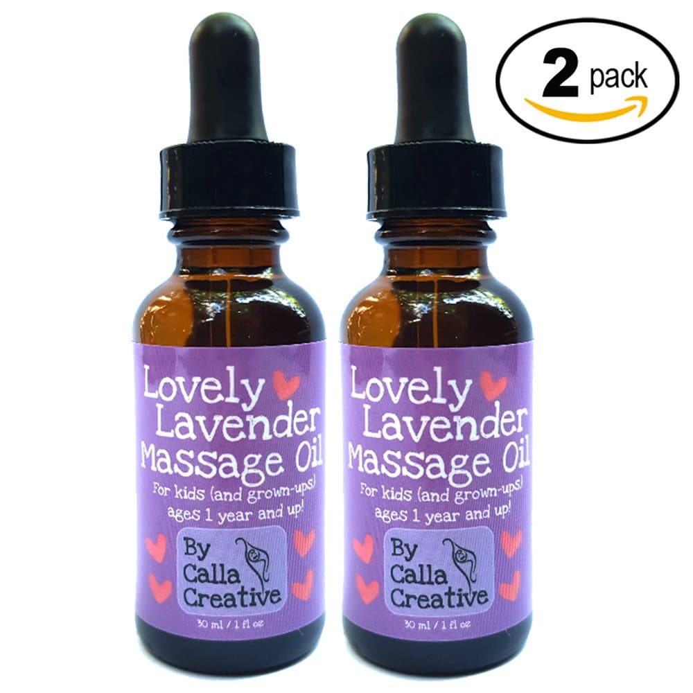 Organic Lavender in Fractionated Coconut Oil - Pure Essential Oils for Babies by Calla Creative (2 Pack)