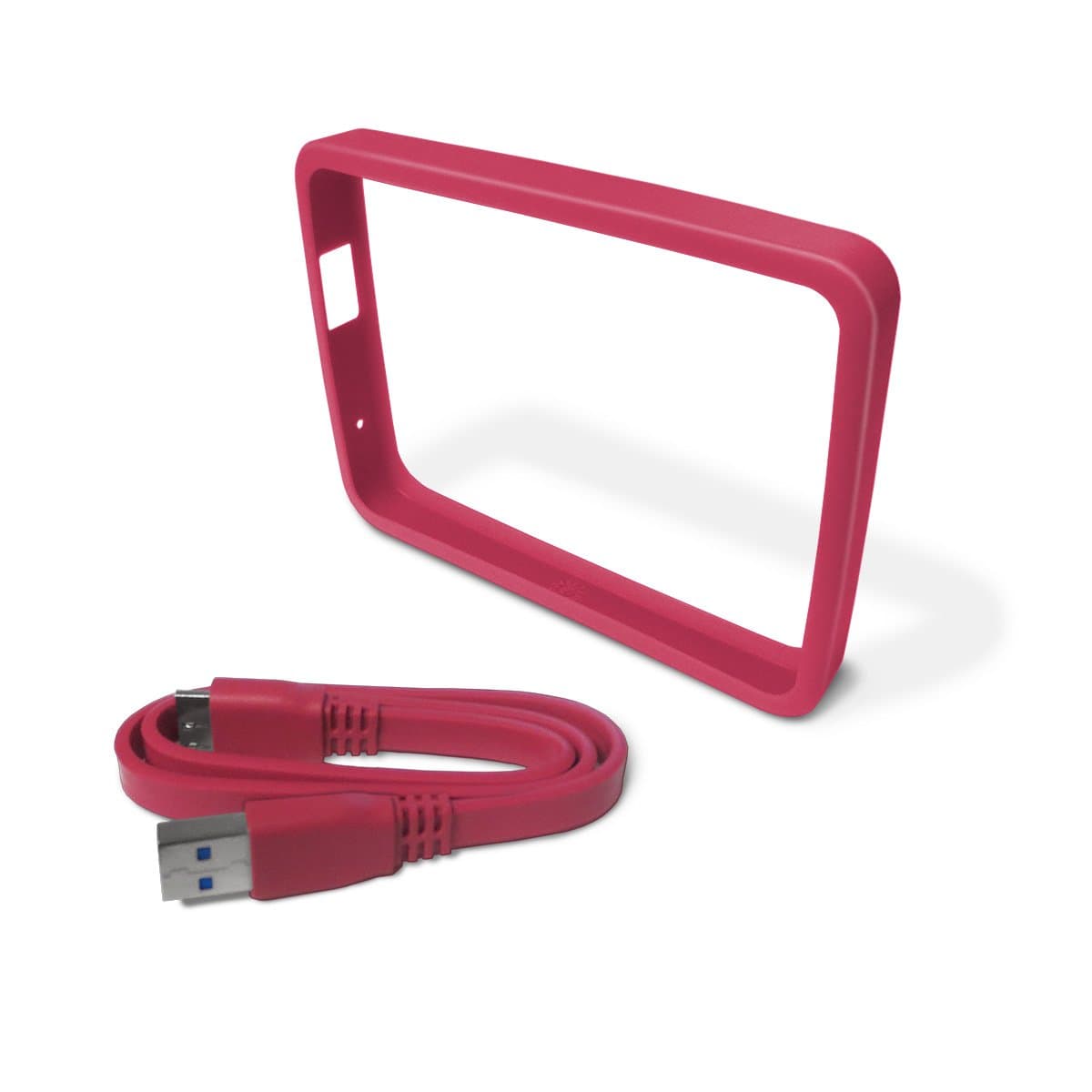 Western Digital WD Grip Pack for My Passport Ultra 1TB with USB 3.0 Cable, Fuchsia (WDBZBY0000NPM-NASN)