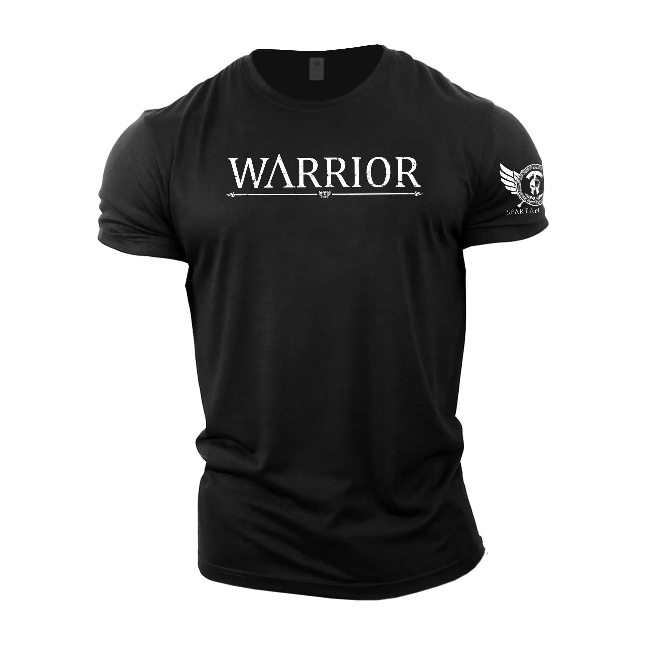 GYMTIER Spartan Forged - Warrior - Men's Gym T-Shirt Bodybuilding Training Workout Lifting Top Clothing