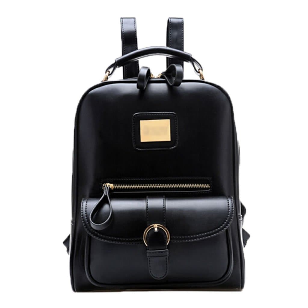 Lifebe Fashion Vintage Retro Mori Girl Backpack Shoulder Bag Leisure Travel Bag (Black)