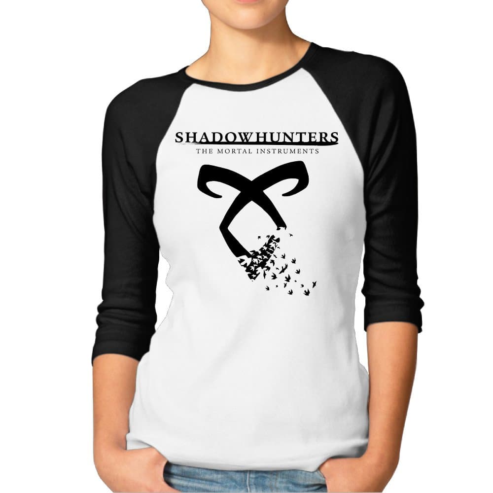 Fashion Women's Shadowhunters Clary Fray Tshirts Black Size S