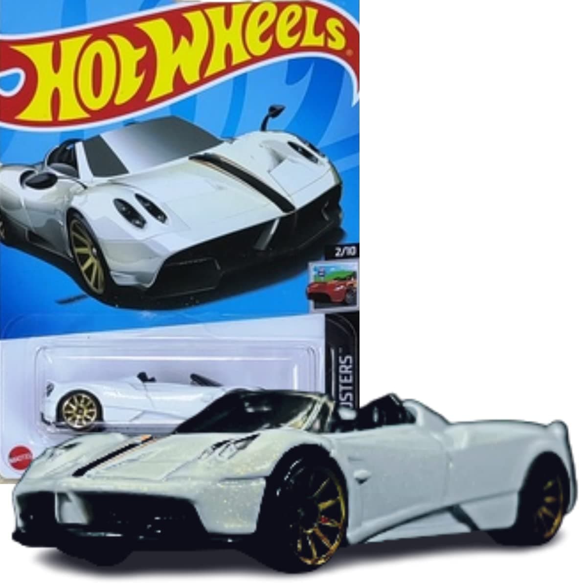 Pagani Huayra Roadster - '17 - White - HW Roadsters 2/10 - Mint/NrMint Ships Bubble Wrapped in a Box