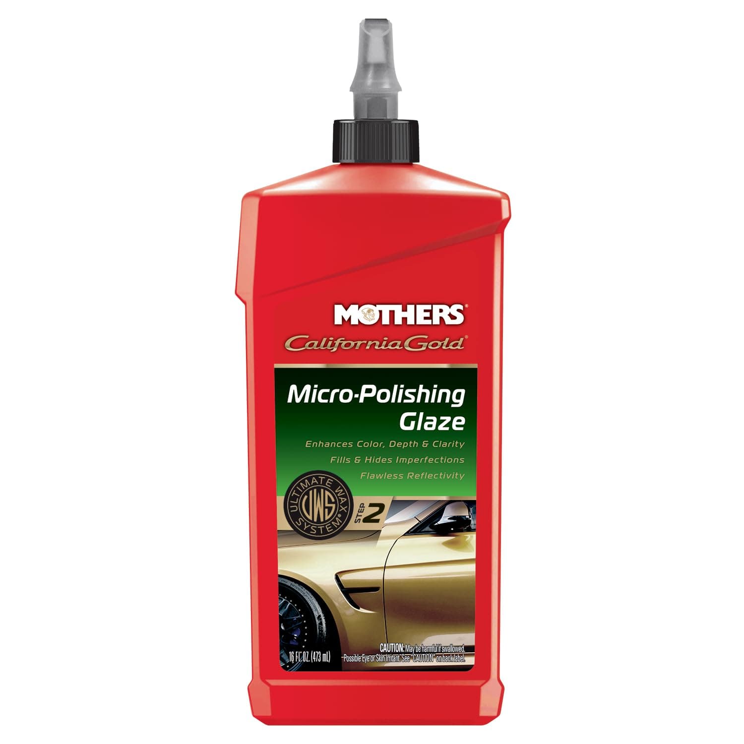 MOTHERS 08100 California Gold Micro-Polishing Glaze - 16 oz (Ultimate Wax System, Step 2)