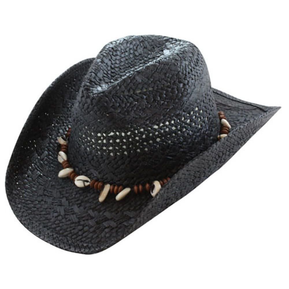 Port ClassicStraw Country Cowboy Hat, Beads