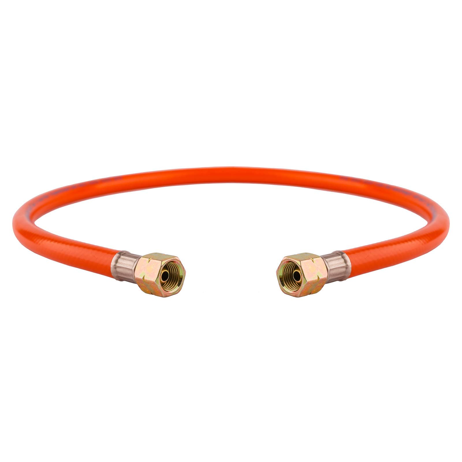 BFG Propane Butane Gas Hose Pipe, 80cm, 2 x 1/4" Female Threads, Hose Connector Compliant with BS EN16436-1:2014 Class 2, Max. Pressure 10 Bar, 6.3mm Ideal for Gas BBQ, Camping Gas, Patio Gas Bottle